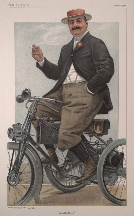 Caricature de 1899 dans Vanity fair par Guth