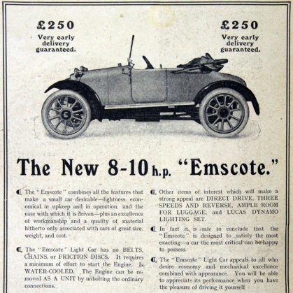 Publicite de janvier 1920 Emscote edited