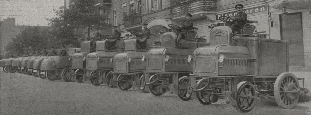 Hansa Lloyd vehicules electriques Berlin 1916