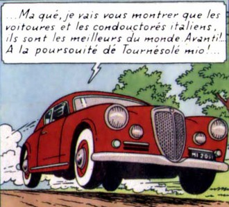 Lancia Aurelia dans laffaire Tournesol